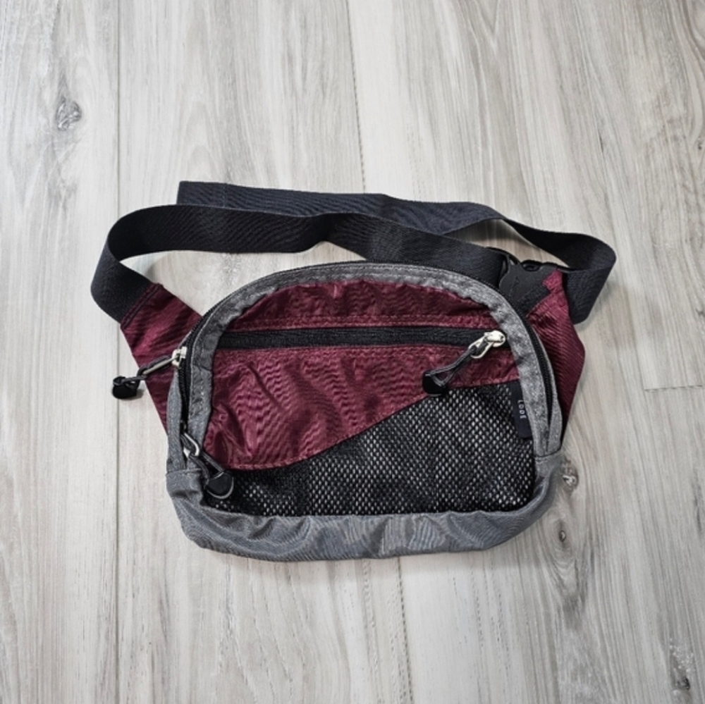 Rei  Burgundy Men's Belt  Bag